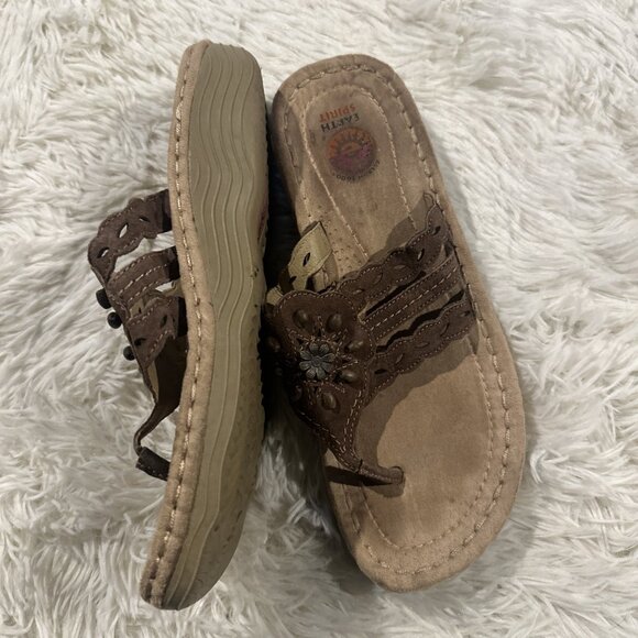 Earth Spirit womens boho strappy sandals size 9 leather upper - Picture 5 of 10